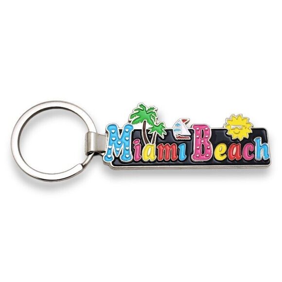 Accessories | Miami Beach Keychain Key Ring Travel Tourist Souvenir ...